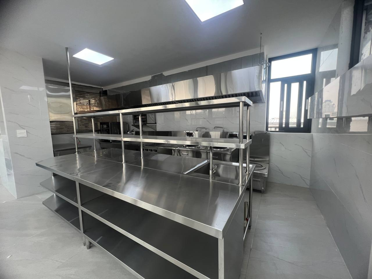 Industrial inox installation